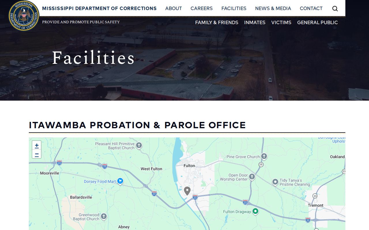 Itawamba County parole and probation office record